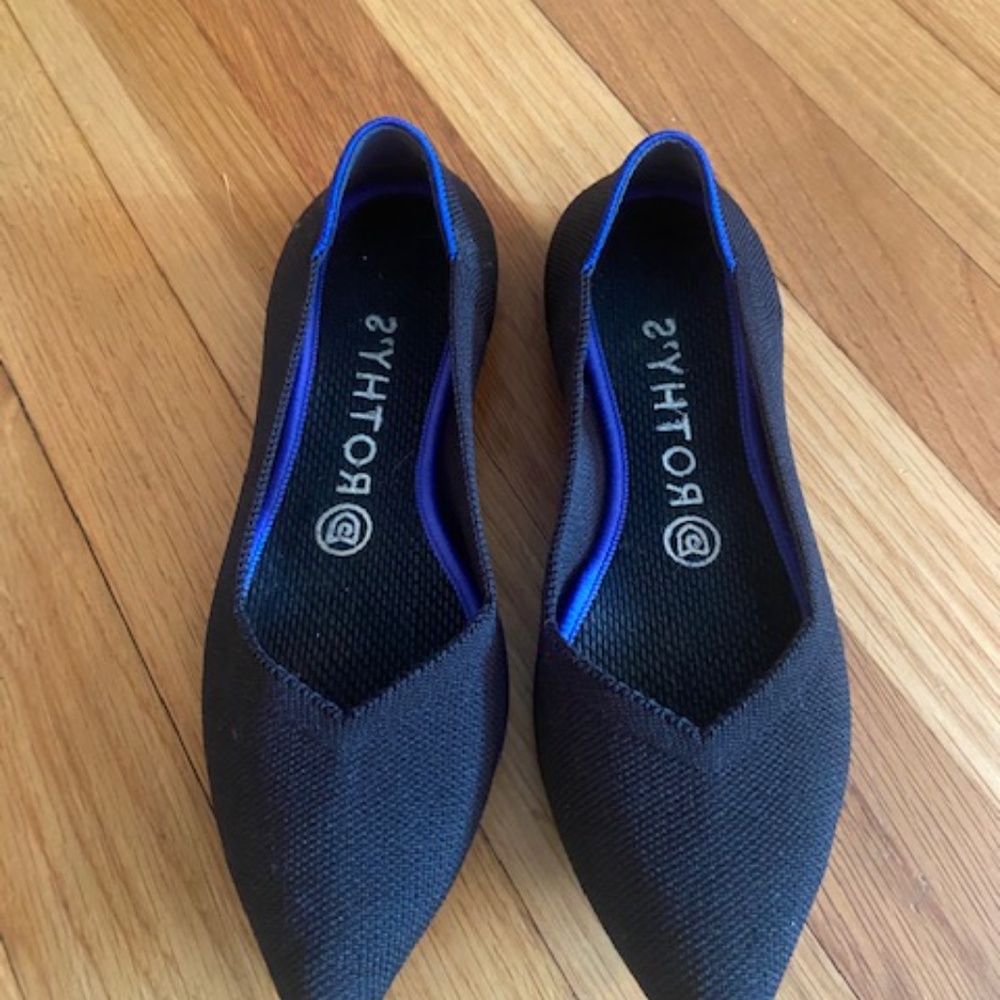 Rothy’s “The Point” Shoe in Black